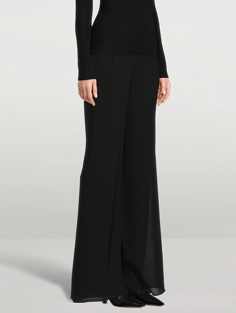 Myriam Wide-Leg Silk Trousers