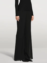 Myriam Wide-Leg Silk Trousers
