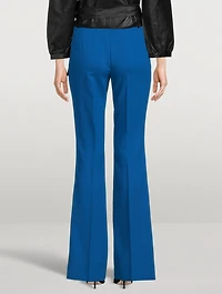 Farida Wool Double-Face Bootcut Trousers