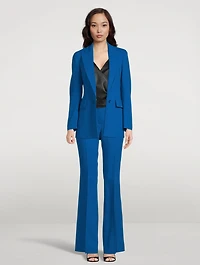 Farida Wool Double-Face Bootcut Trousers
