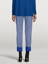 Stretch Cotton Five-Pocket Pants