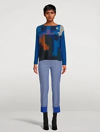 Stretch Cotton Five-Pocket Pants