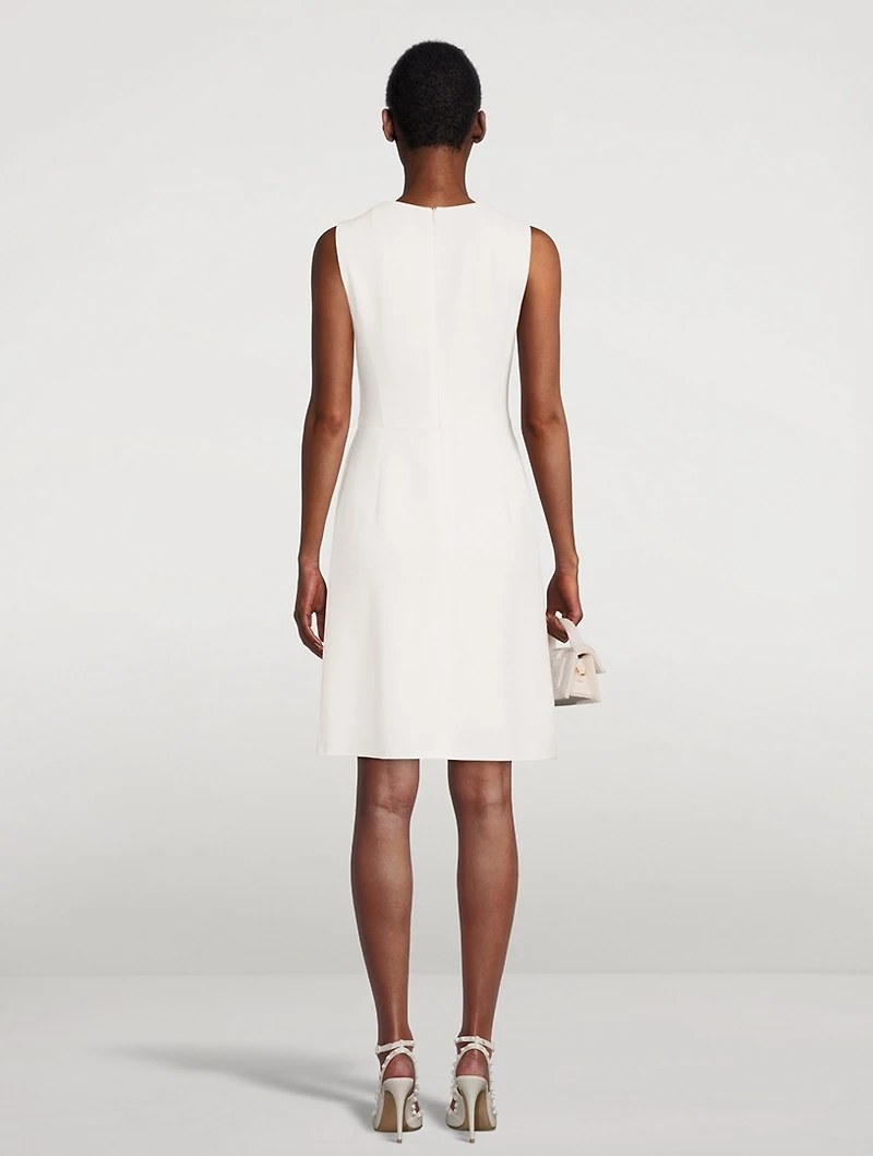 Wool Crêpe Double-Face Sheath Dress