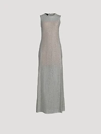 Metallic Lurex Cotton Crochet Gown