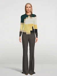 Yellow Daffodils Intarsia Sweater