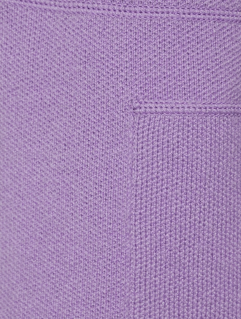 Cashmere Double-Face Pique Cardigan