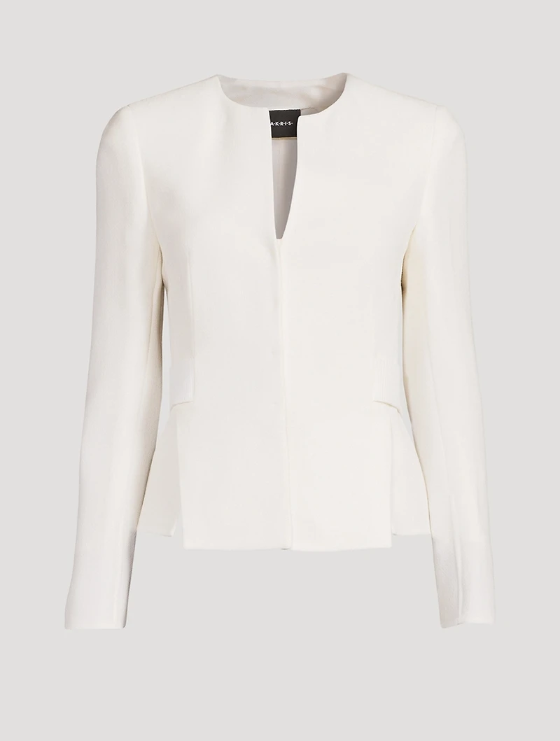 Miriam Wool Crêpe Double-Face Jacket