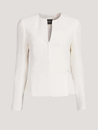 Miriam Wool Crêpe Double-Face Jacket