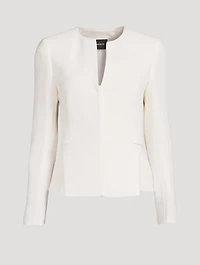 Miriam Wool Crêpe Double-Face Jacket