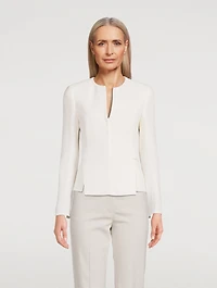 Miriam Wool Crêpe Double-Face Jacket
