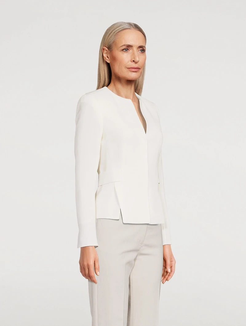 Miriam Wool Crêpe Double-Face Jacket