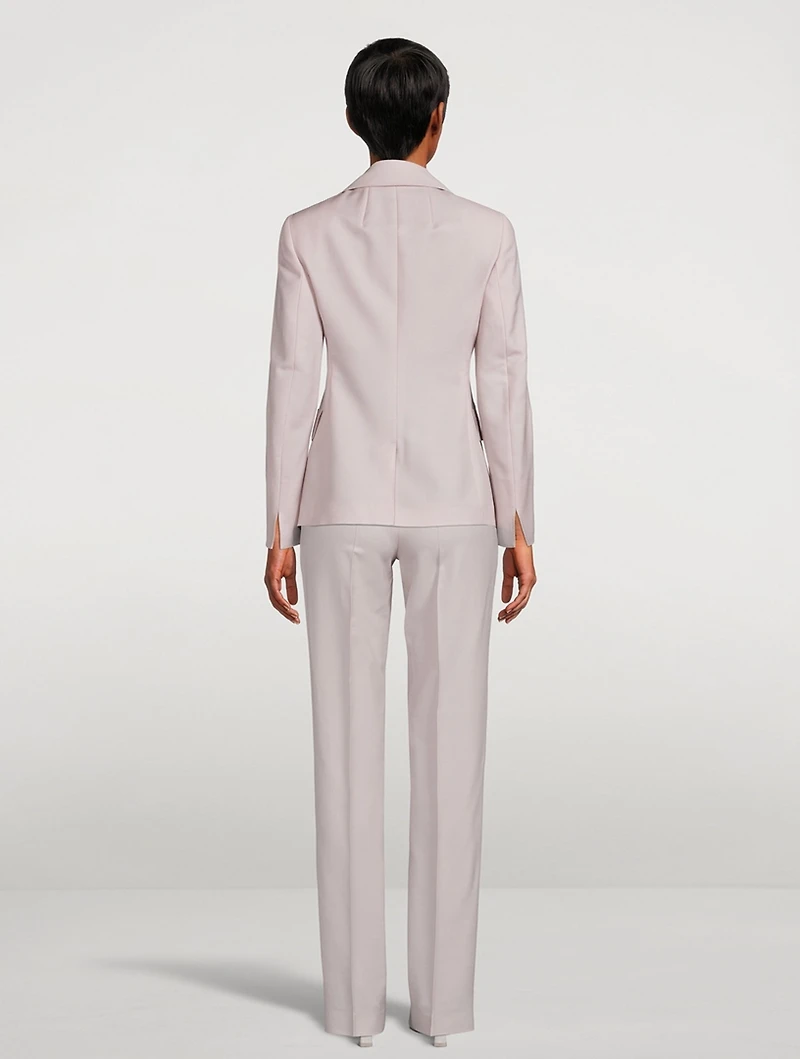 Wool Gabardine Blazer