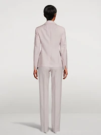 Wool Gabardine Blazer