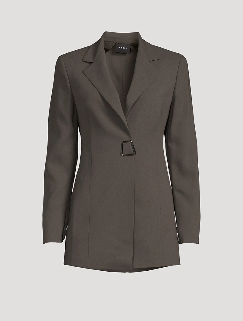 Alpha Wool Double-Face Blazer