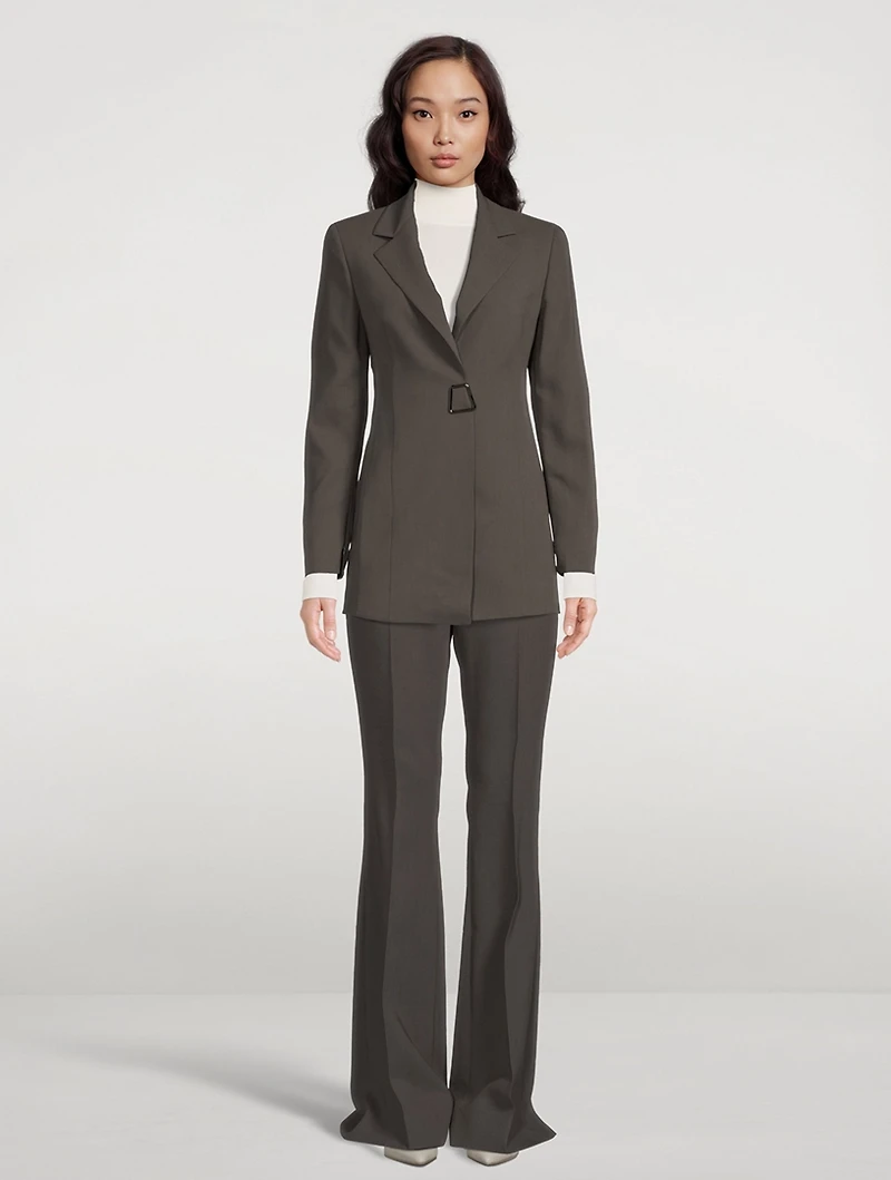 Alpha Wool Double-Face Blazer