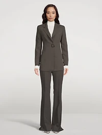 Alpha Wool Double-Face Blazer