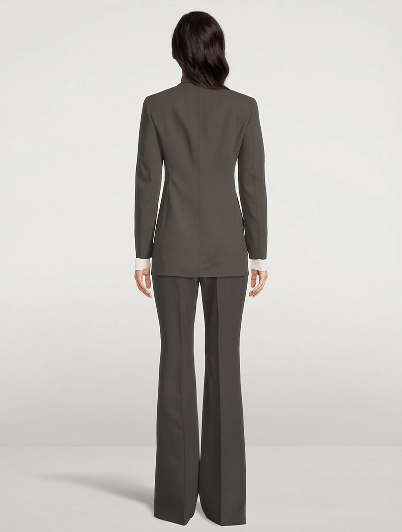 Alpha Wool Double-Face Blazer