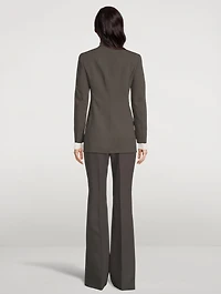 Alpha Wool Double-Face Blazer