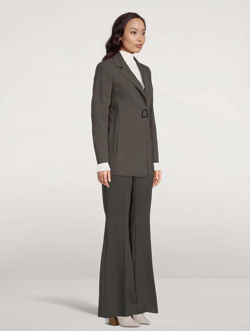 Alpha Wool Double-Face Blazer