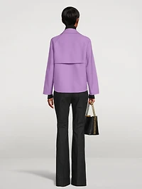 Mira Double-Breasted Wool Trench Coat