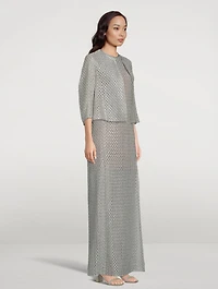 Metallic Lurex Cotton Crochet Jacket