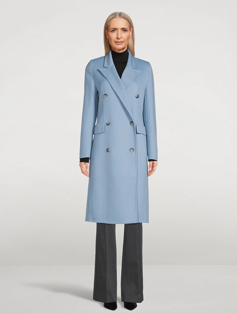 Cashmere Double-Breasted Coat