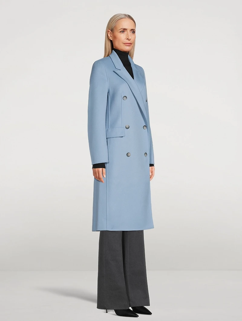 Cashmere Double-Breasted Coat