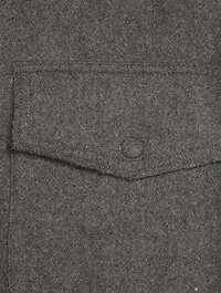 Wool-Blend Flannel Shirt