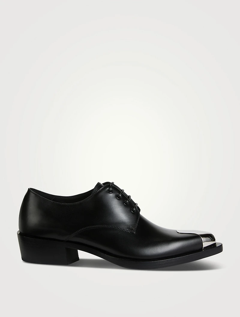 Punk Leather Derby Shoes