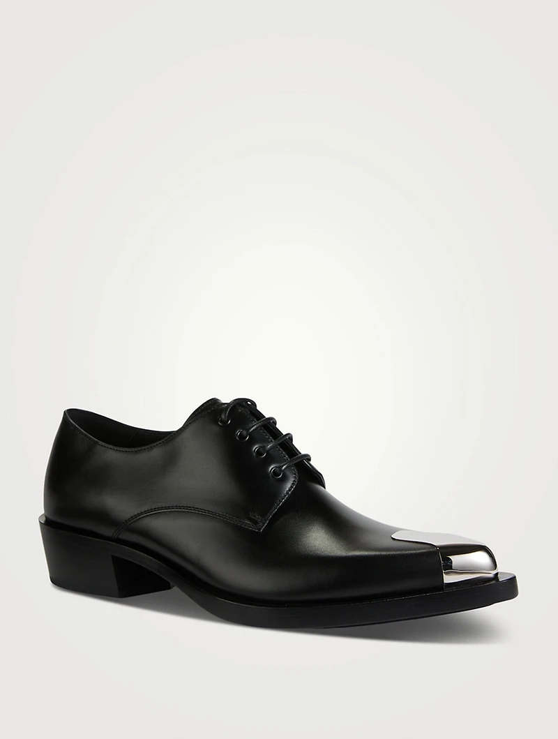 Punk Leather Derby Shoes