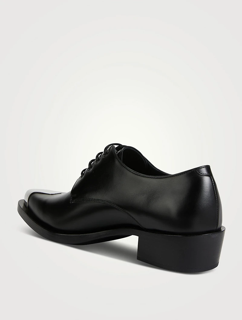 Punk Leather Derby Shoes