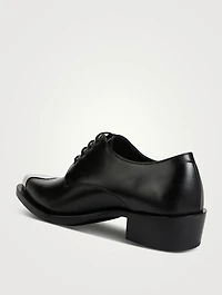 Punk Leather Derby Shoes