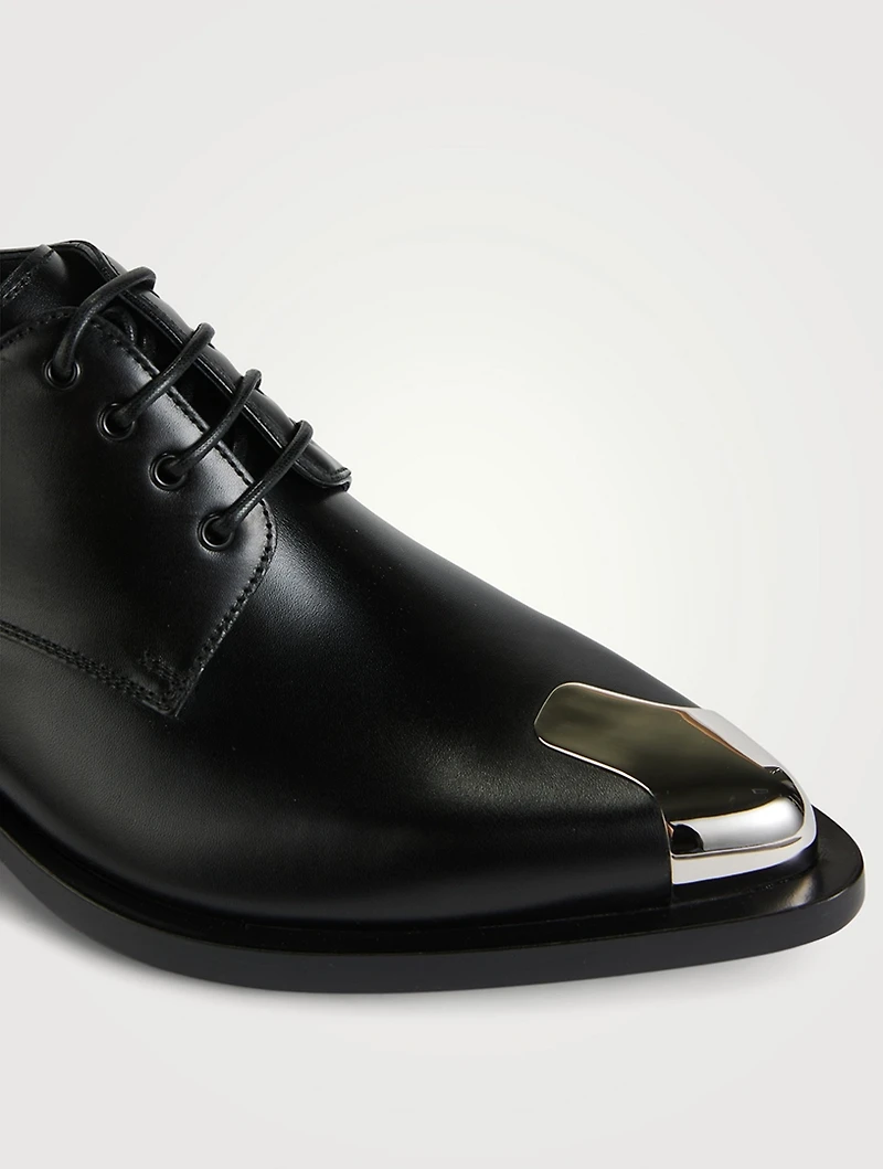 Punk Leather Derby Shoes