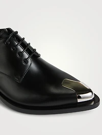 Punk Leather Derby Shoes
