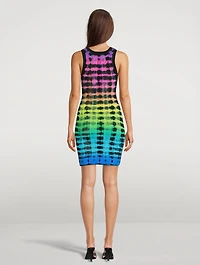 Tie-Dyed Knit Mini Dress