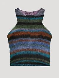 Mohair-Blend Racerback Tank Top