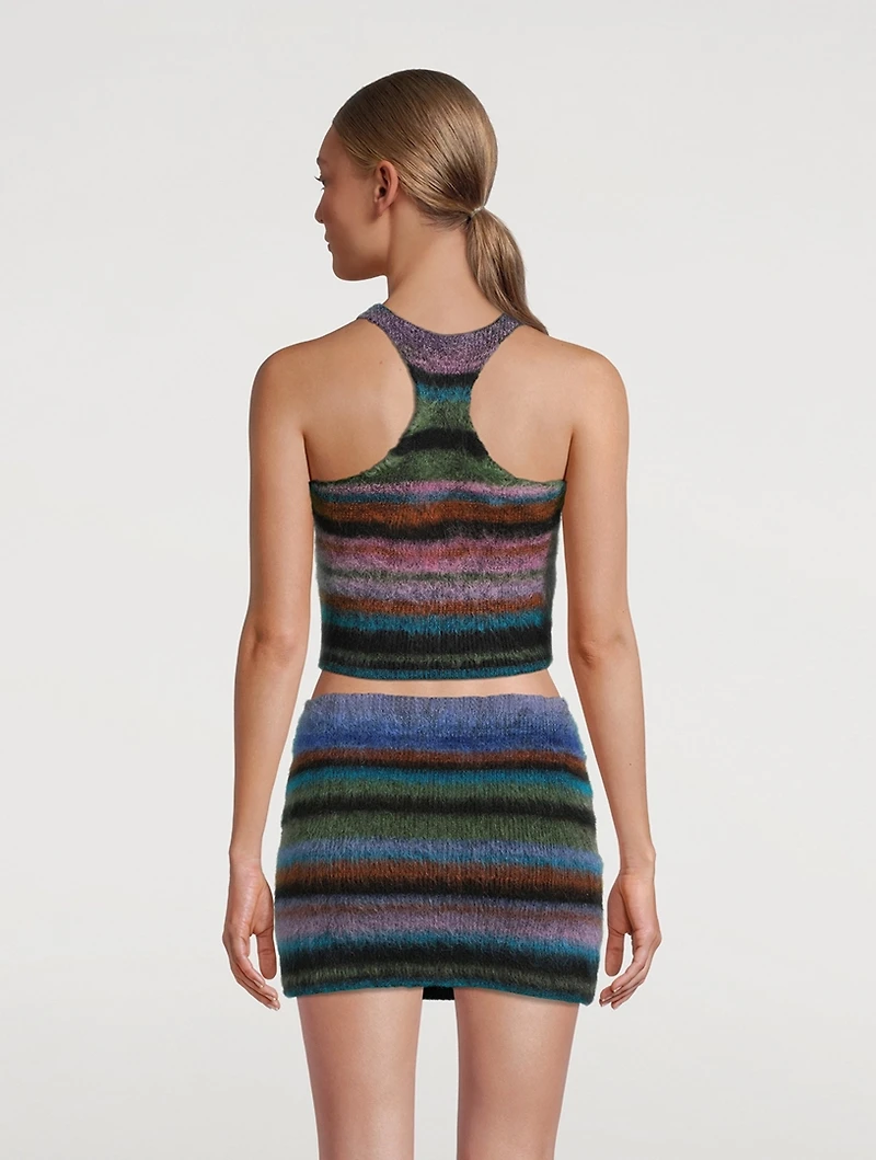 Mohair-Blend Racerback Tank Top