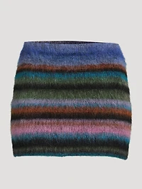 Mohair-Blend Mini Skirt