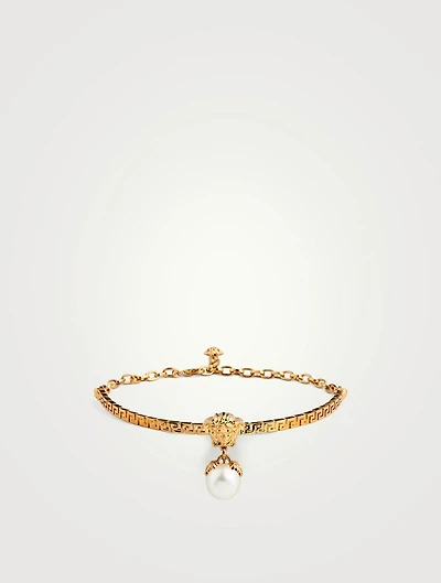 Medusa Faux Pearl Choker Necklace