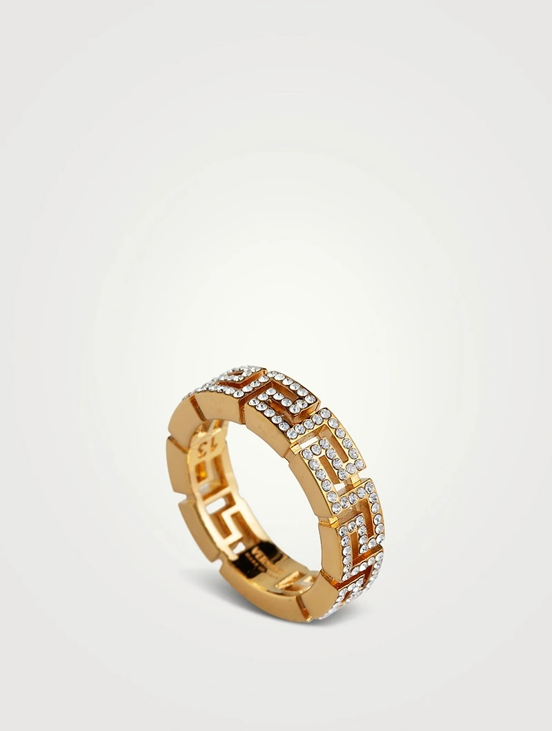 Greca Crystal Ring