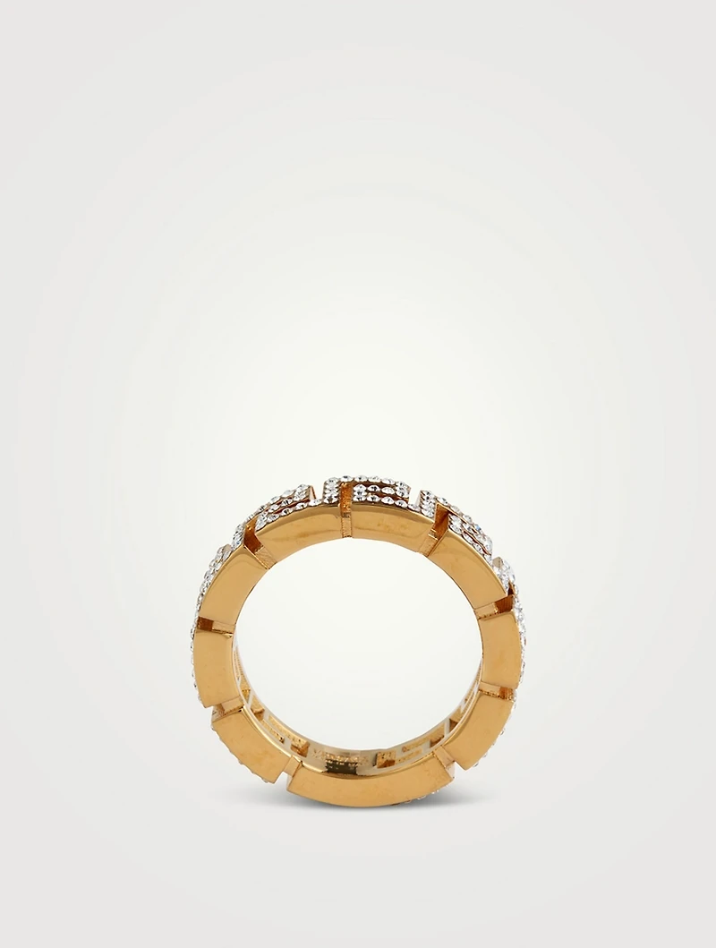 Greca Crystal Ring