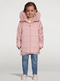 Kids Flora Reversible Coat
