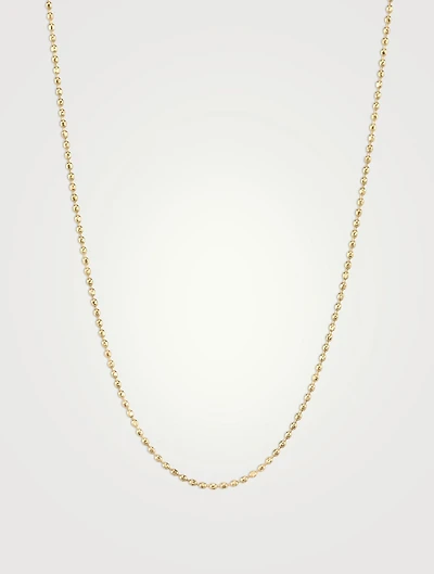 14K Gold Ball Chain Necklace