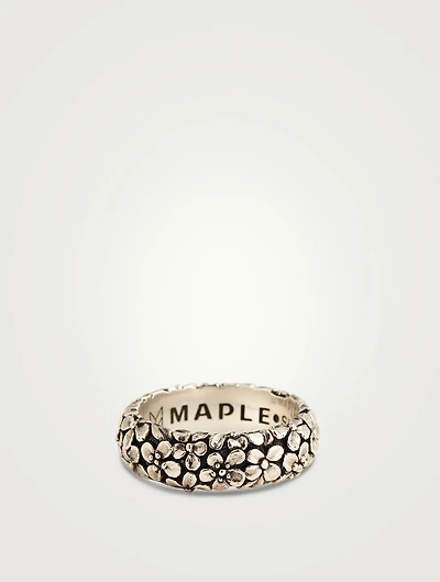 Sterling Silver Floral Ring
