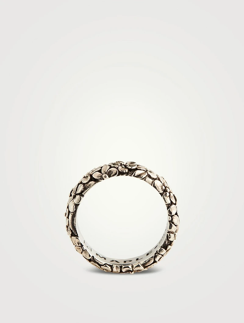 Sterling Silver Floral Ring
