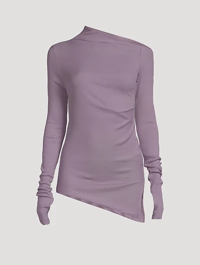 Asymmetric Long-Sleeve Top