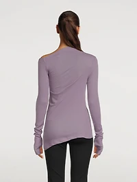 Asymmetric Long-Sleeve Top