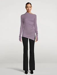 Asymmetric Long-Sleeve Top
