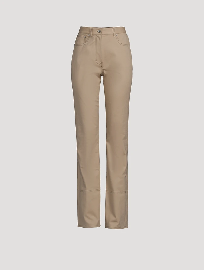 Stretch Cotton Bootcut Jeans