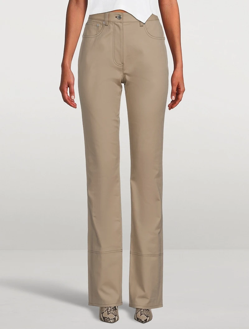 Stretch Cotton Bootcut Jeans